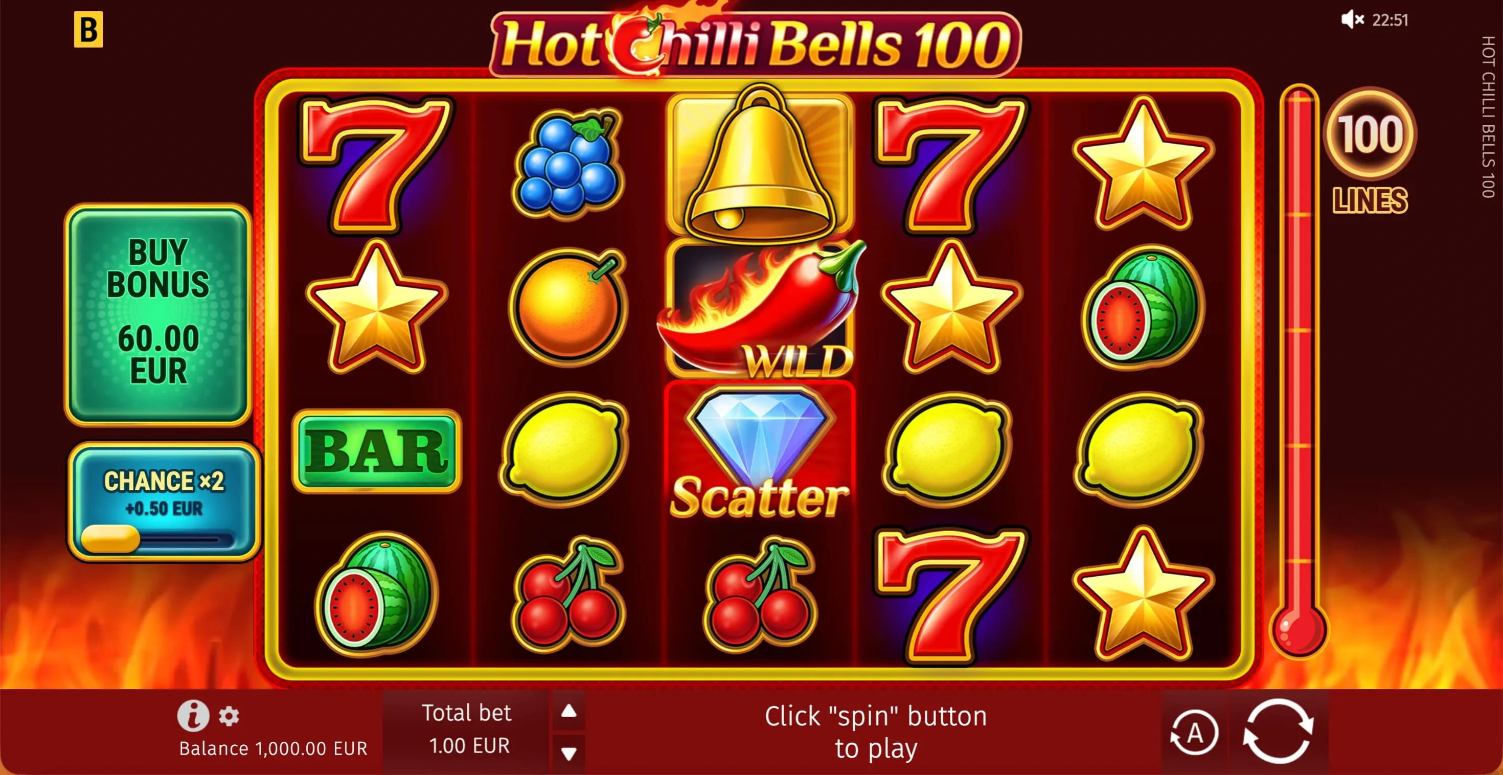 Gra demo Hot Chilli Bells od BGaming