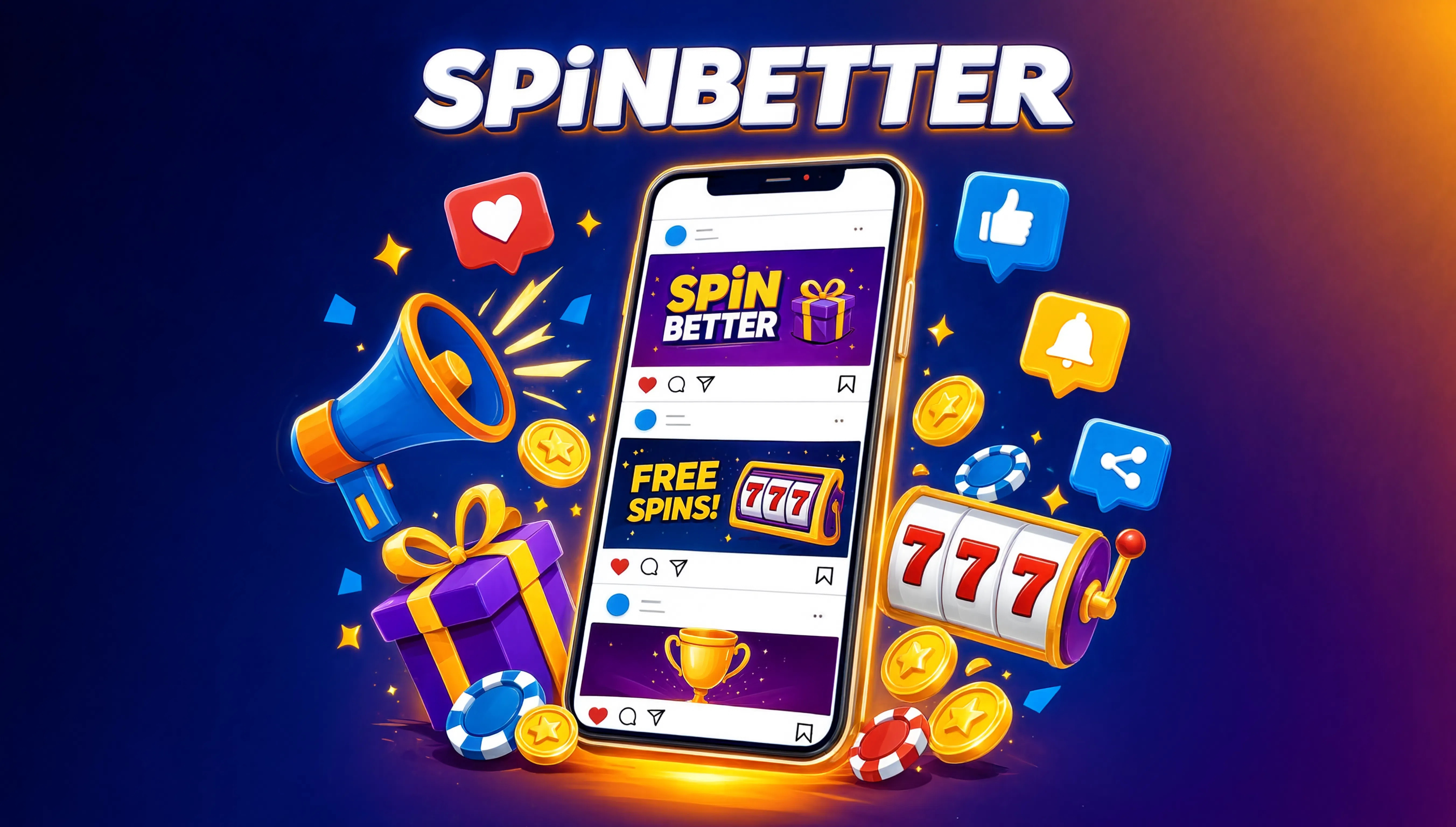 Promocje i bonusy SpinBetter Casino dostępne na kanałach społecznościowych