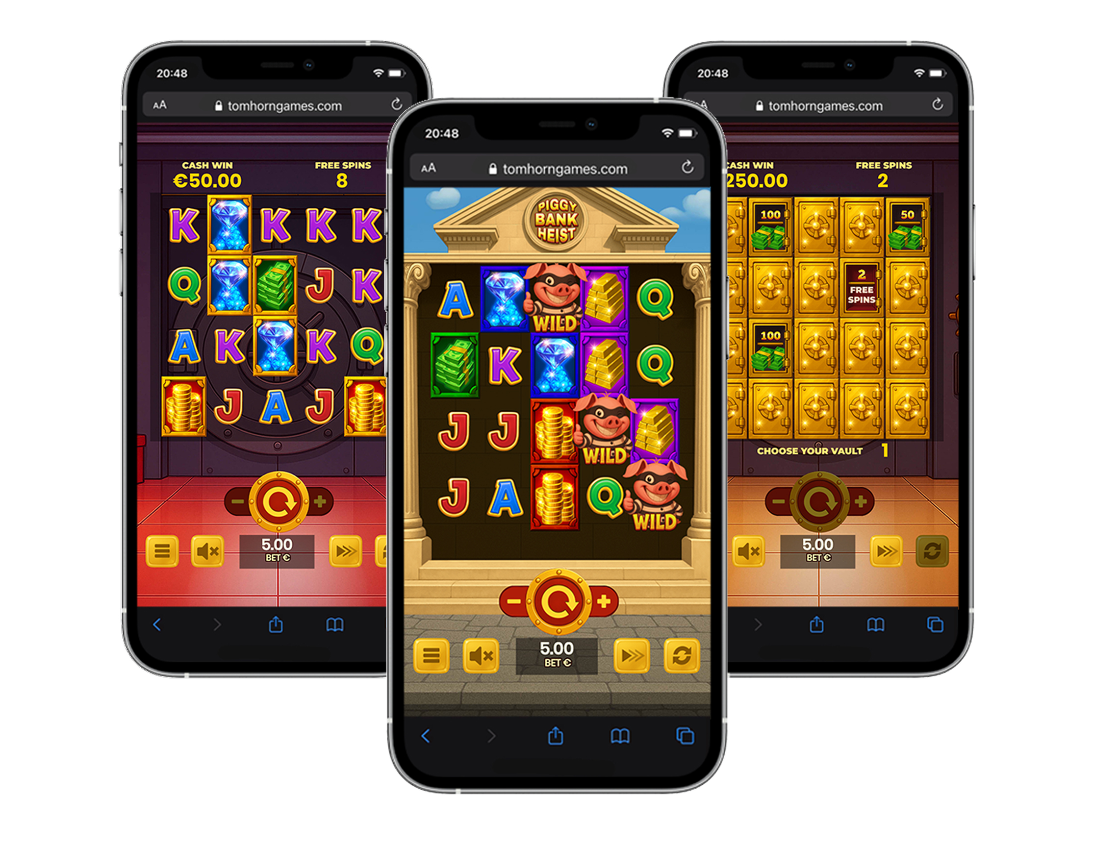 Slot Piggy Bank Heist z symbolami skarbonek i rabusiem