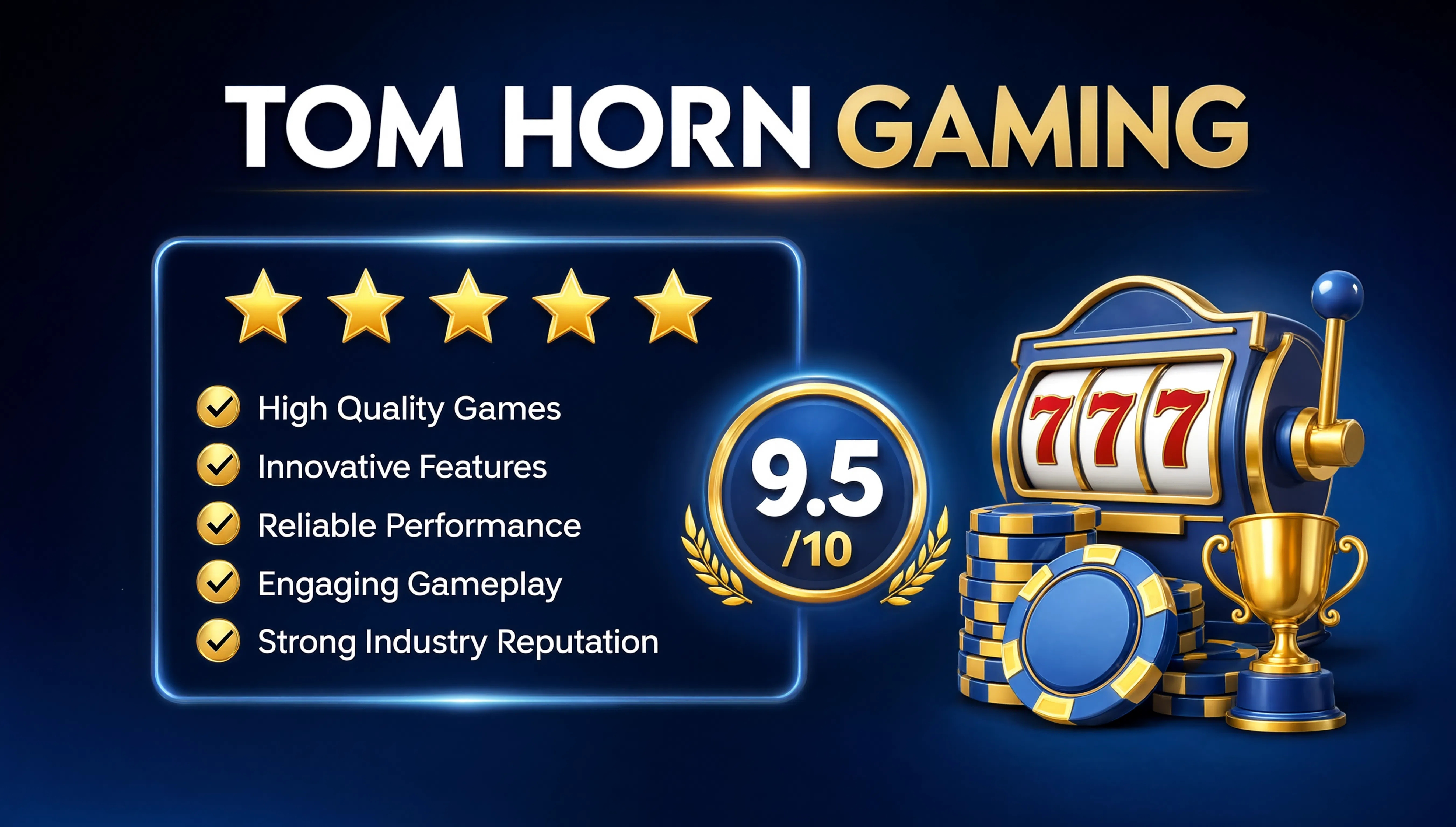 Podsumowująca ocena dostawcy Tom Horn Gaming jakość i niezawodność